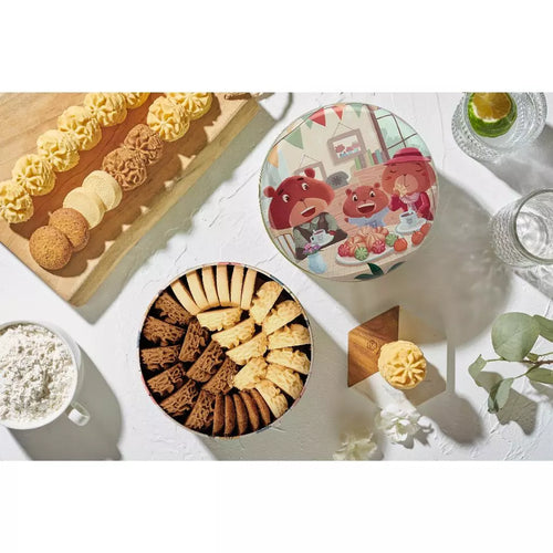 YOLA BEAR Classic Four-Flavor Cookies (Original / Coffee / Oat Raisin / Cream) 330g Gift Box