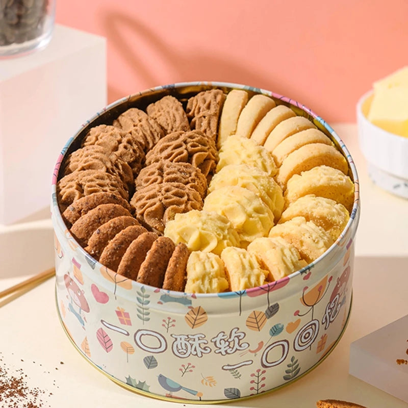 YOLA BEAR Classic Four-Flavor Cookies (Original / Coffee / Oat Raisin / Cream) 330g Gift Box