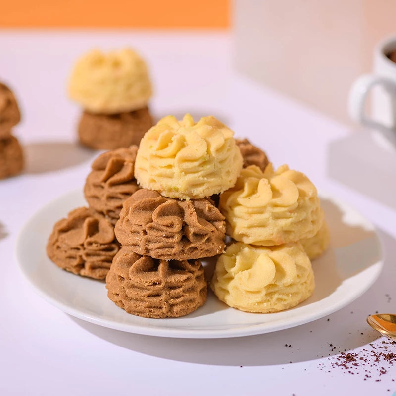 YOLA BEAR Classic Original /Coffee Double Flower Cookies Best Sell Casual Snacks