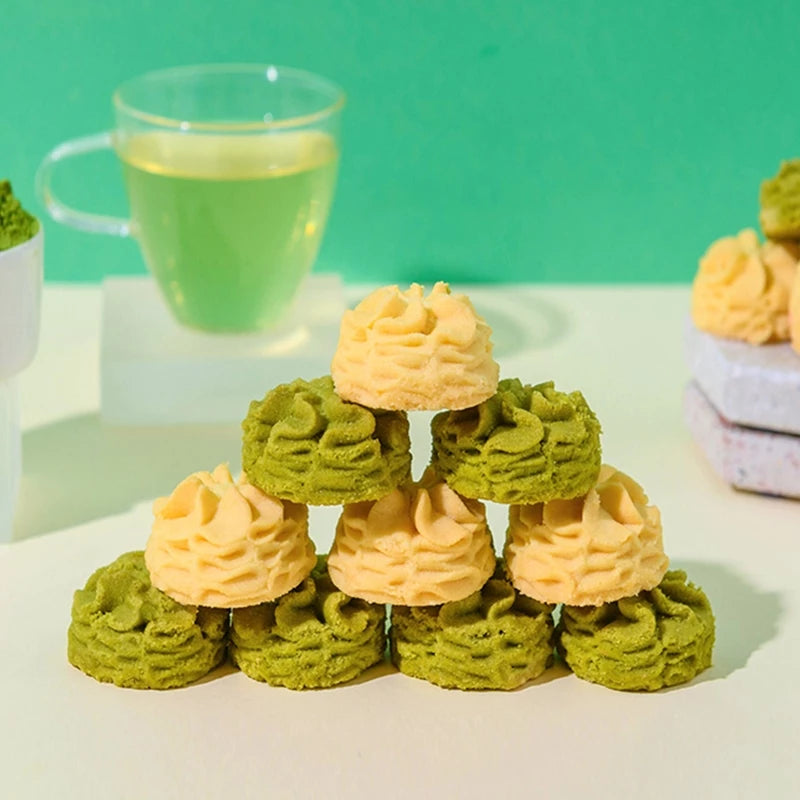 YOLA BEAR Classic Original /Matcha Double Flower Cookies Best Sell Casual Snack